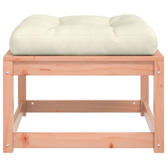 vidaXL Garden Footstool with Cushions Solid Wood Douglas 6