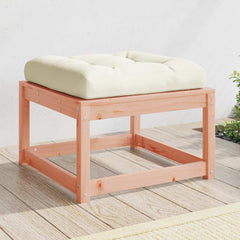 vidaXL Garden Footstool with Cushions Solid Wood Douglas 1