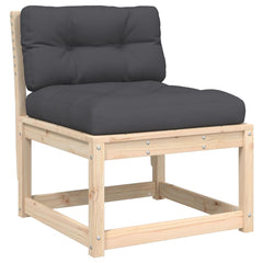 vidaXL Garden Sofas with Cushions 2pcs Solid Wood Pine 5