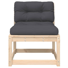 vidaXL Garden Sofas with Cushions 2pcs Solid Wood Pine 6