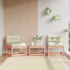 vidaXL Garden Sofas with Cushions 2pcs Solid Wood Douglas 1