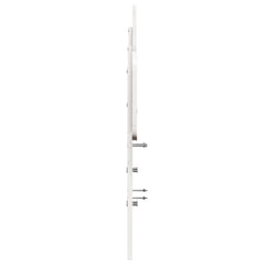vidaXL Headboard White 150 cm Solid Wood Pine 5