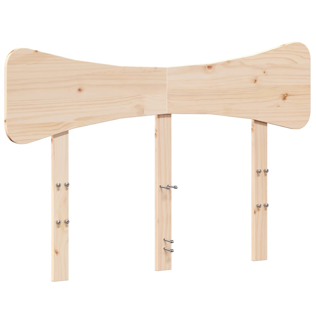 vidaXL Headboard 120 cm Solid Wood Pine 2