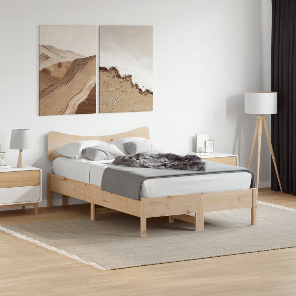 vidaXL Headboard 120 cm Solid Wood Pine 3