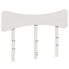 Headboard Solid Wood Pine White 120 cm