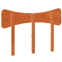 vidaXL Headboard Wax Brown 120 cm Solid Wood Pine 6