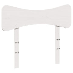 vidaXL Headboard White 100 cm Solid Wood Pine 2