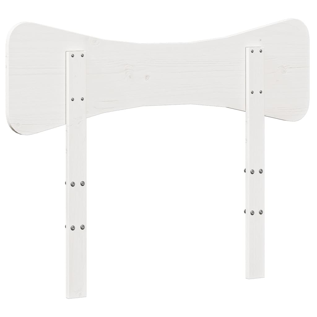 vidaXL Headboard White 100 cm Solid Wood Pine 6
