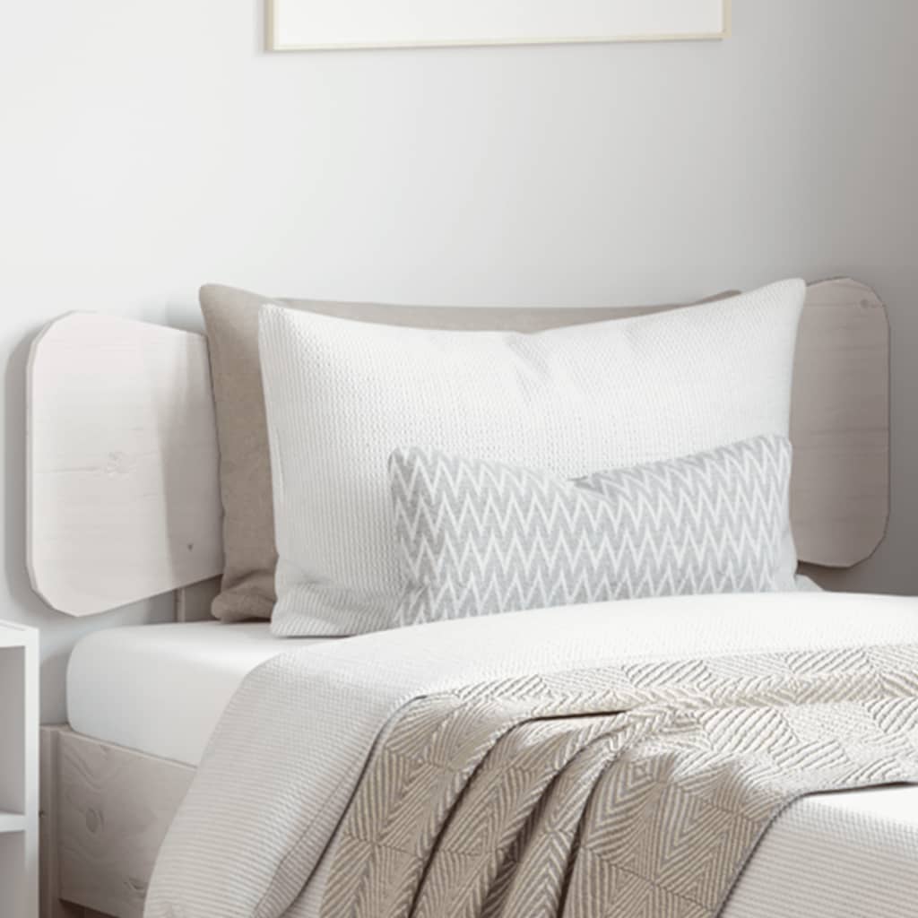 vidaXL Headboard White 100 cm Solid Wood Pine 1