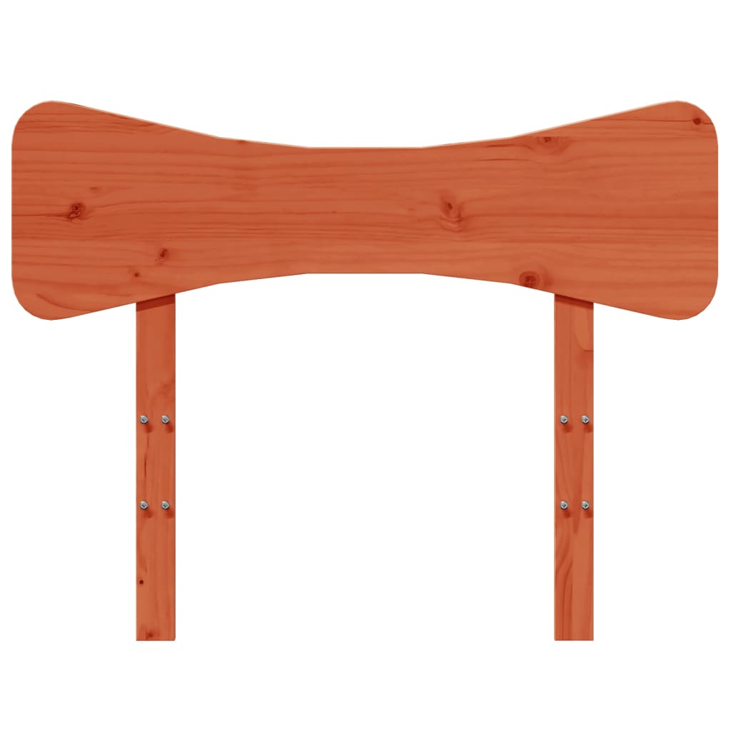 vidaXL Headboard Wax Brown 90 cm Solid Wood Pine 4