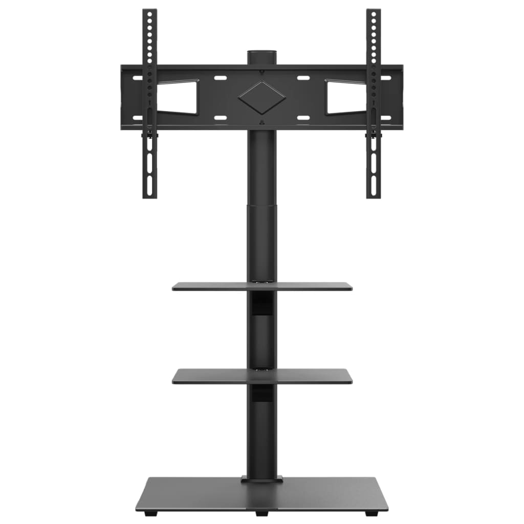 vidaXL Corner TV Stand 3-Tiers for 32-65 Inch Black 3