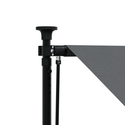 Retractable Awning Anthracite 100x150 cm Fabric and Steel