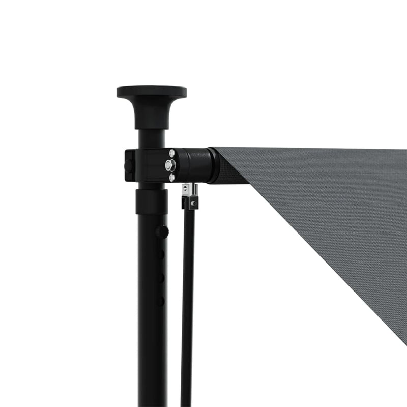 Retractable Awning Anthracite 150x150 cm Fabric and Steel