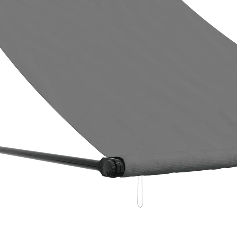 Retractable Awning Anthracite 150x150 cm Fabric and Steel