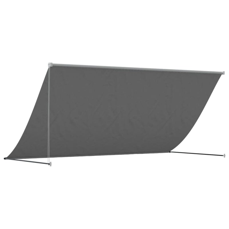 Retractable Awning Anthracite 300x150 cm Fabric and Steel