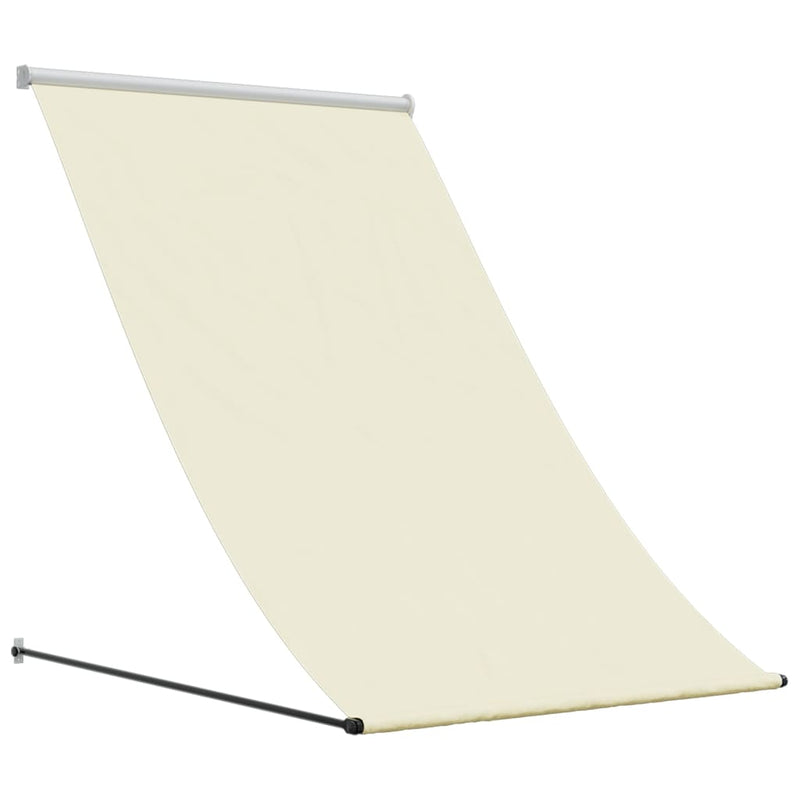 Retractable Awning Cream 100x150 cm Fabric and Steel