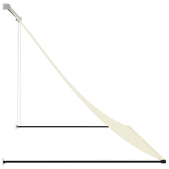 vidaXL Retractable Awning Cream 200x150 cm Fabric and Steel 4