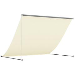 vidaXL Retractable Awning Cream 200x150 cm Fabric and Steel 5