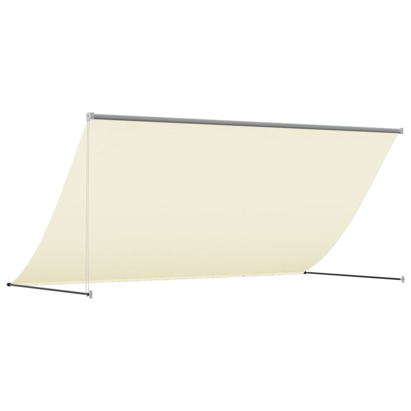 Retractable Awning Cream 300x150 cm Fabric and Steel