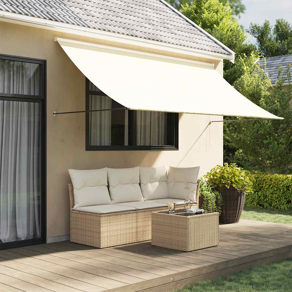vidaXL Retractable Awning Fabric and Steel