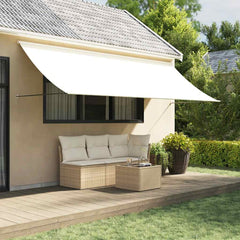 vidaXL Retractable Awning Fabric and Steel