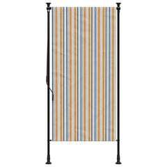 vidaXL Outdoor Roller Blind Yellow and White 100x270 cm Fabric&Steel 3