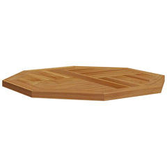 vidaXL Table Top 70x70x2.5 cm Octagonal Solid Wood Teak 4