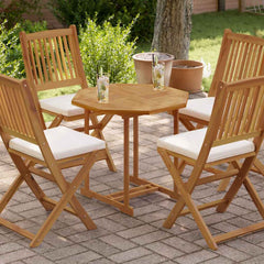 vidaXL Table Top 70x70x2.5 cm Octagonal Solid Wood Teak 1