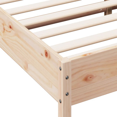 Bed Frame with Headboard 180x200 cm Super King Solid Wood Pine