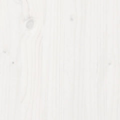 Bed Frame without Mattress Solid Wood Pine Length 200 cm White 160 cm
