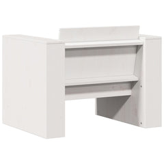 vidaXL Garden Sofa White 79x60x62 cm Solid Wood Pine 6
