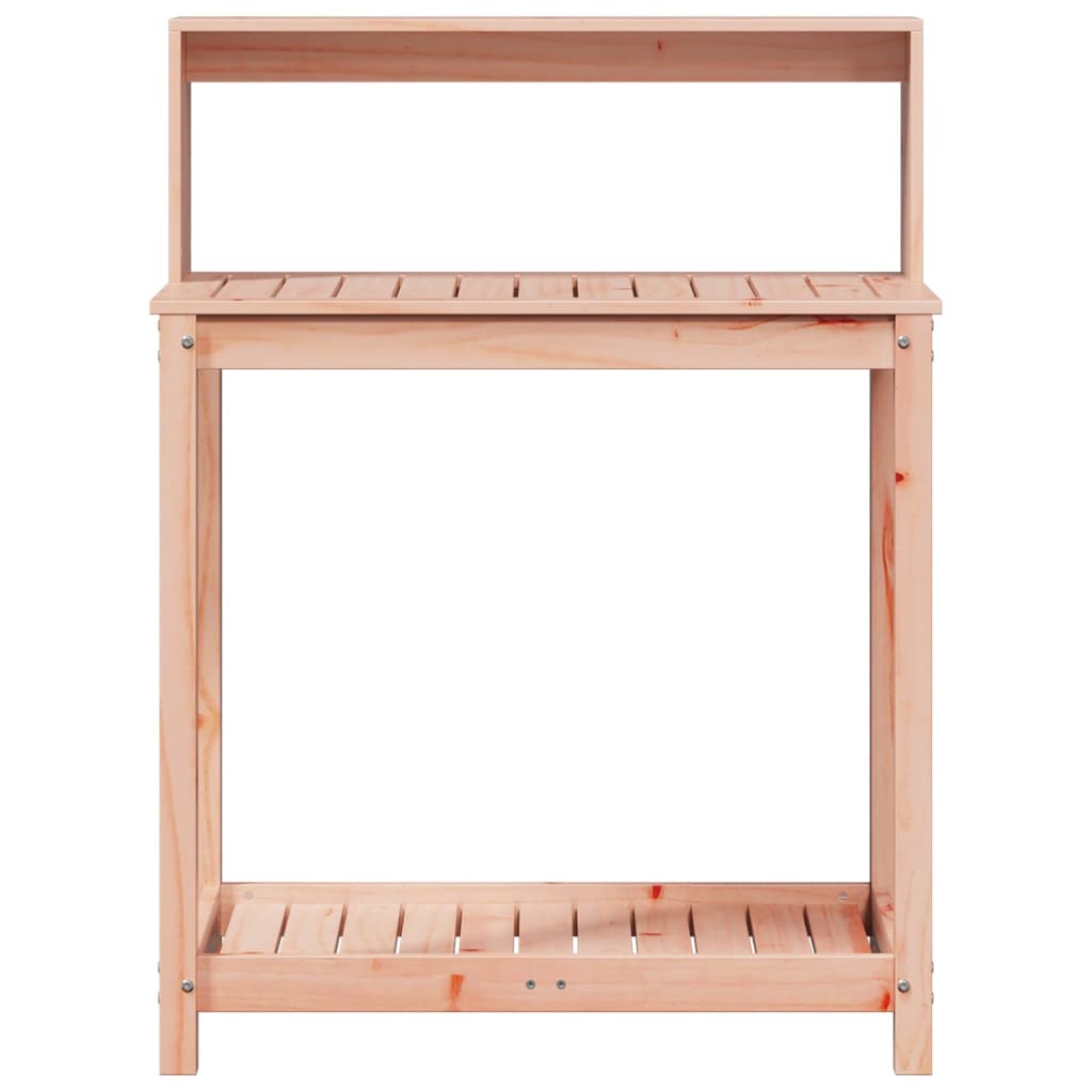 Potting Table with Shelves Solid Wood Pine Natural douglas 82,5 x 50 x 109,5 cm