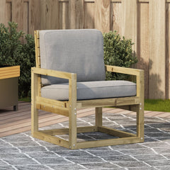 vidaXL Garden Chair 57.5x63x76 cm Impregnated Wood Pine 1