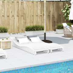 Sun Lounger 205x80x31,5 cm Solid Wood Pine 205 x 60 x 31.5 cm 2