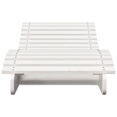 Sun Lounger 205x80x31,5 cm Solid Wood Pine 205 x 60 x 31.5 cm 2