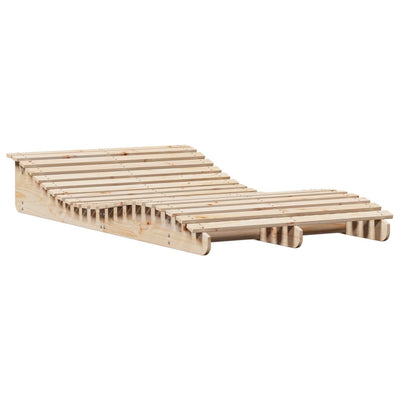 Sun Lounger 205x110x31.5 cm Solid Wood Pine