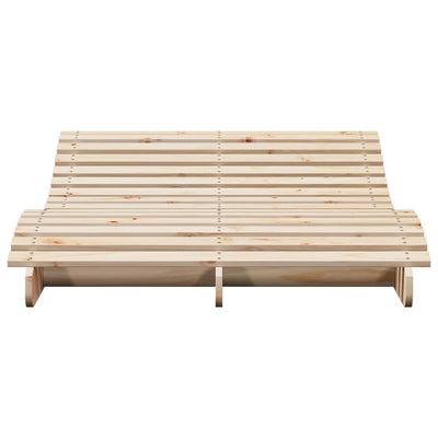 Sun Lounger 205x110x31.5 cm Solid Wood Pine