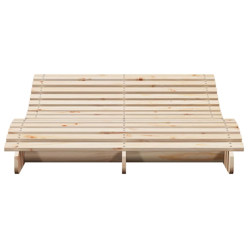 Sun Lounger 205x110x31.5 cm Solid Wood Pine