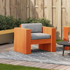 vidaXL Garden Sofa Wax Brown 79x60x62 cm Solid Wood Pine 3