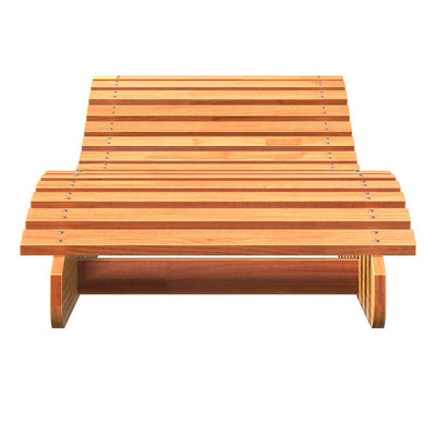 Sun Lounger Wax Brown 205x60x31.5 cm Solid Wood Pine