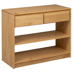 vidaXL Console Table "SAUDA" Oak 89,5x36,5x73 cm Solid Wood Pine 2