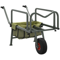 Fishing Trolley Green with Powder-coated Steel 1 wheel