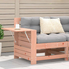 100x50x75 cm Solid Wood Douglas Untreated Douglas Wood Corner sofa with side table
