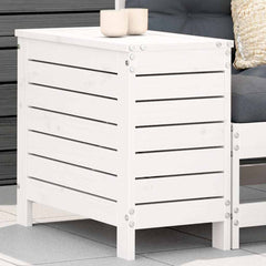 vidaXL White 100x50x75 cm Solid Wood Pine White Pinewood