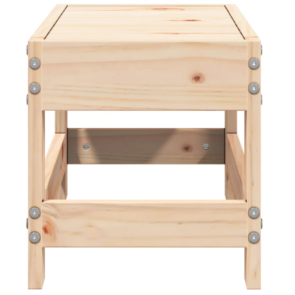 vidaXL Garden Footstool 62x30x32 cm Solid Wood Pine 5