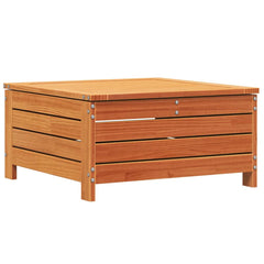 vidaXL Garden Footstool Wax Brown 62x63.5x32 cm Solid Wood Pine 2