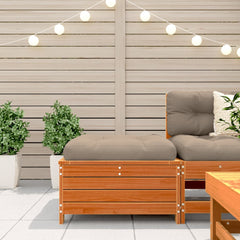 vidaXL Garden Footstool Wax Brown 62x63.5x32 cm Solid Wood Pine 3