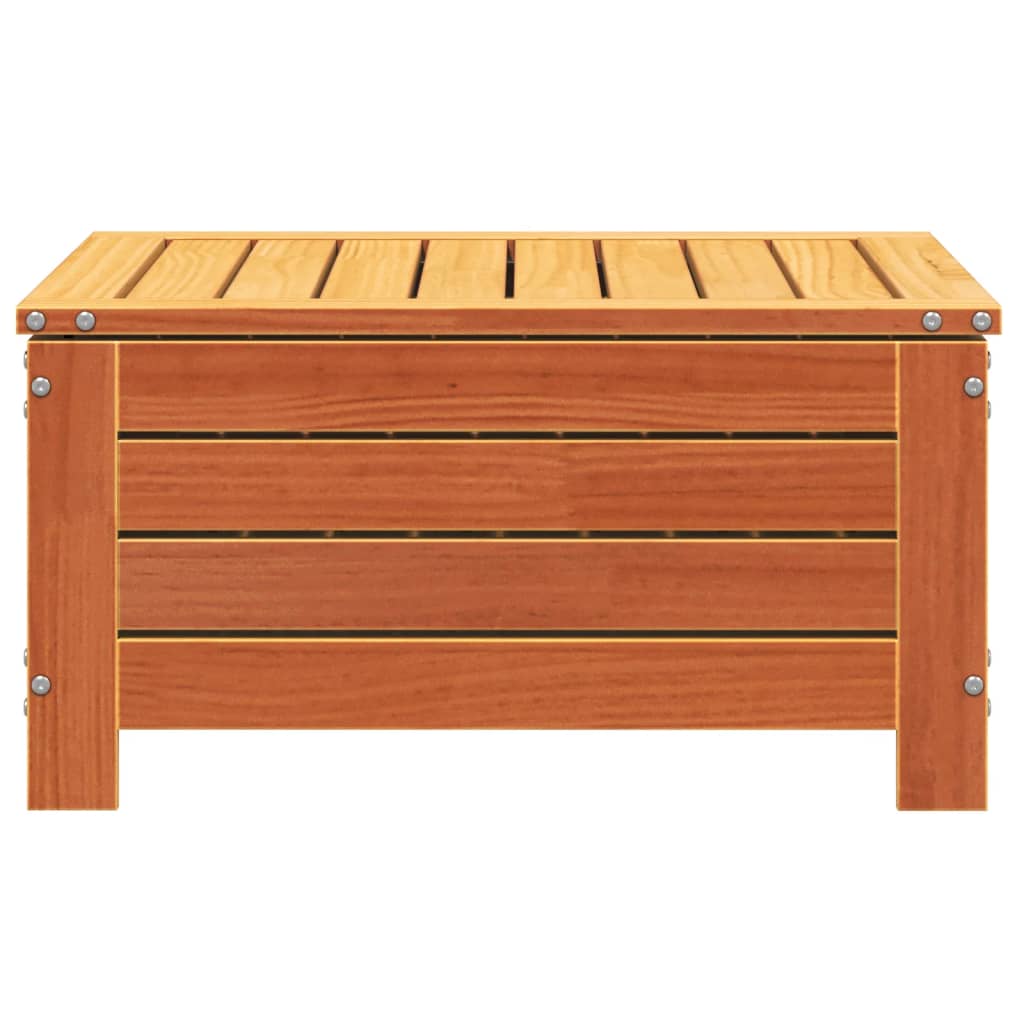 vidaXL Garden Footstool Wax Brown 62x63.5x32 cm Solid Wood Pine 5