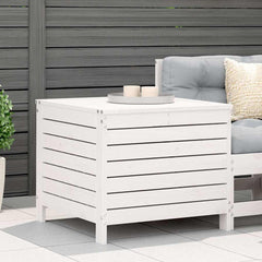 vidaXL White 100x50x75 cm Solid Wood Pine White Pinewood