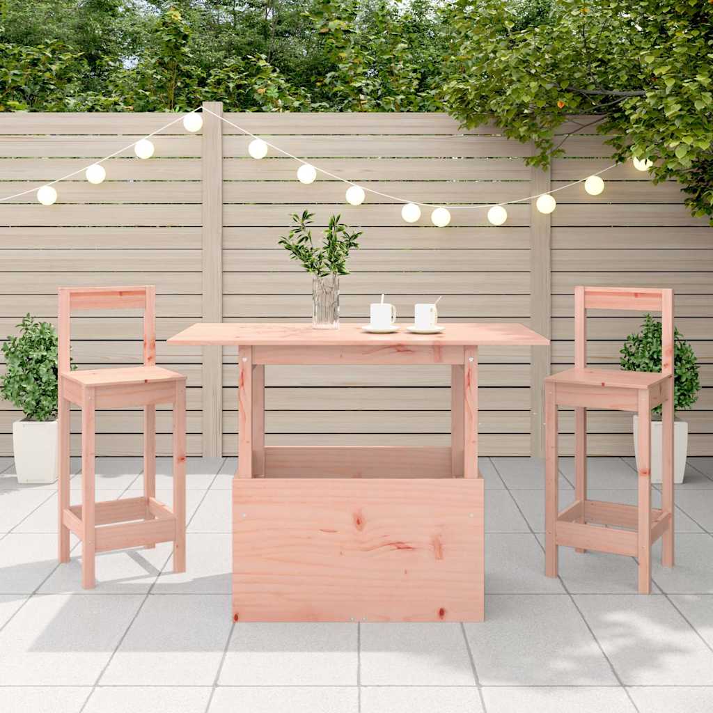 100x50x75 cm Solid Wood Douglas Untreated Douglas Wood Garden table
